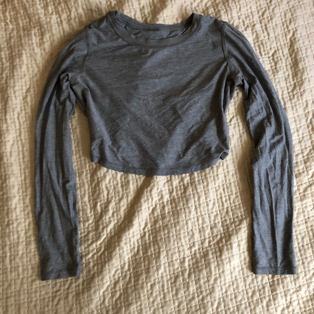 Crop Long Sleeve Lululemon Top 🍋
